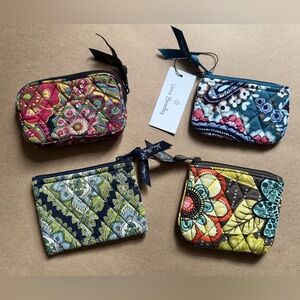 Vera Bradley 4 Coin Purses Cambridge, Flower Shower, NWT Haymarket, Symphony